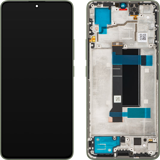 Zaslon s Touchscreenom Xiaomi Redmi Note 13 Pro 5G, z Okvirjem, Zelen (Olive Green), Service Pack 56000300N1600