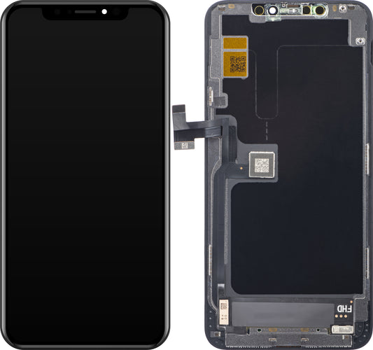 ZY zaslon na dotik za Apple iPhone 11 Pro Max, z okvirjem, v celici IC, premična različica LCD, črna 