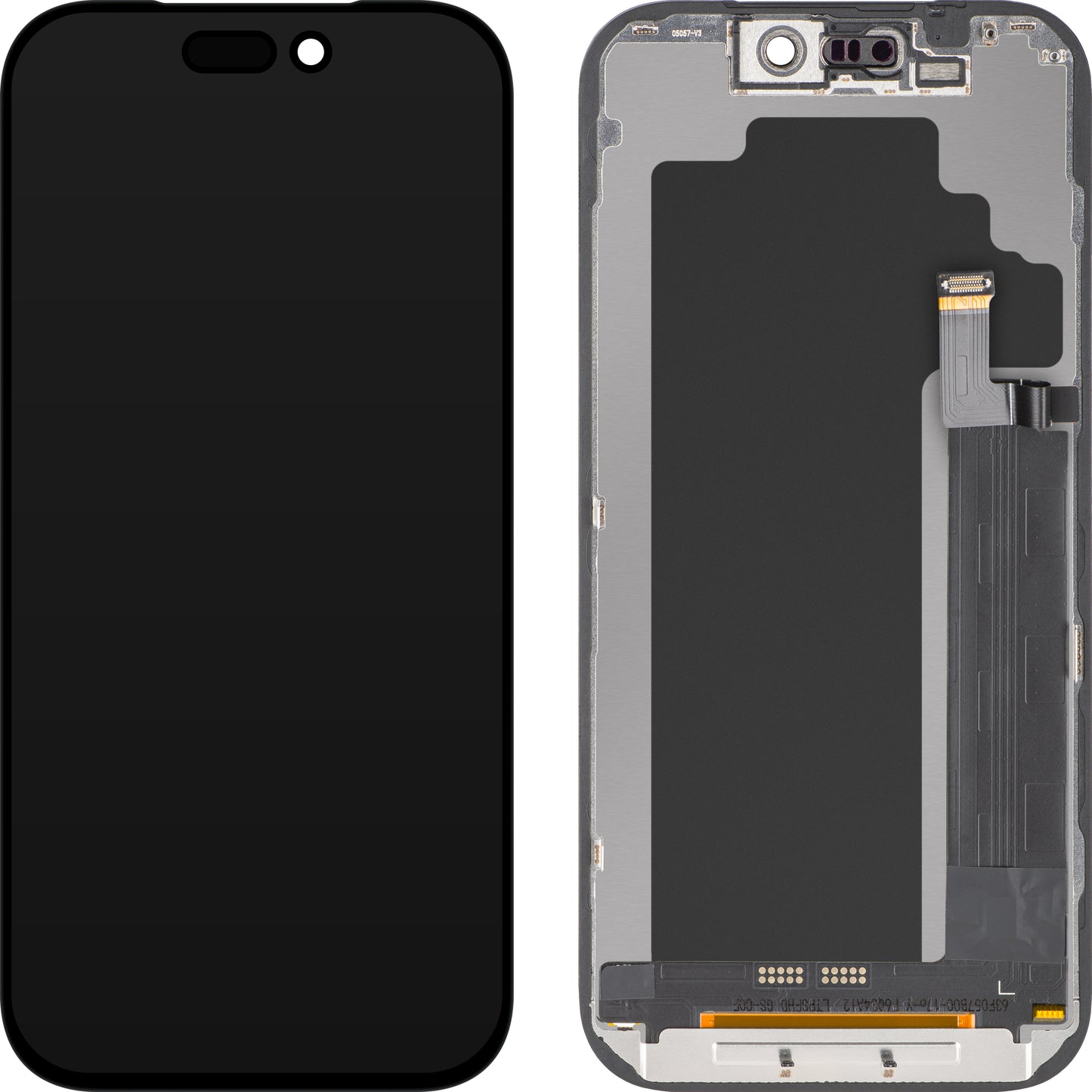 Zaslon na dotik ZY za Apple iPhone 17 Pro, z okvirjem, LCD različica In-Cell IC Movable, črn
