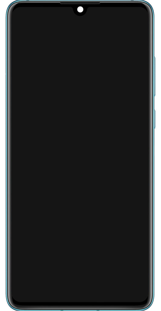 Zaslon na dotik Huawei P30 z okvirjem in baterijo, modra (Aurora Blue), servisni paket 02354HRH