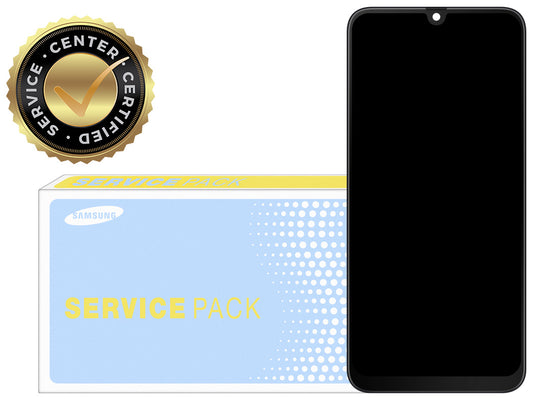 Samsung Galaxy Galaxy A50 A505 Zaslon na dotik z okvirjem, črn, servisni paket GH82-19204A