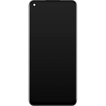 Oppo A74 5G / A54 5G Zaslon na dotik z okvirjem, črn, servisni paket 4906219