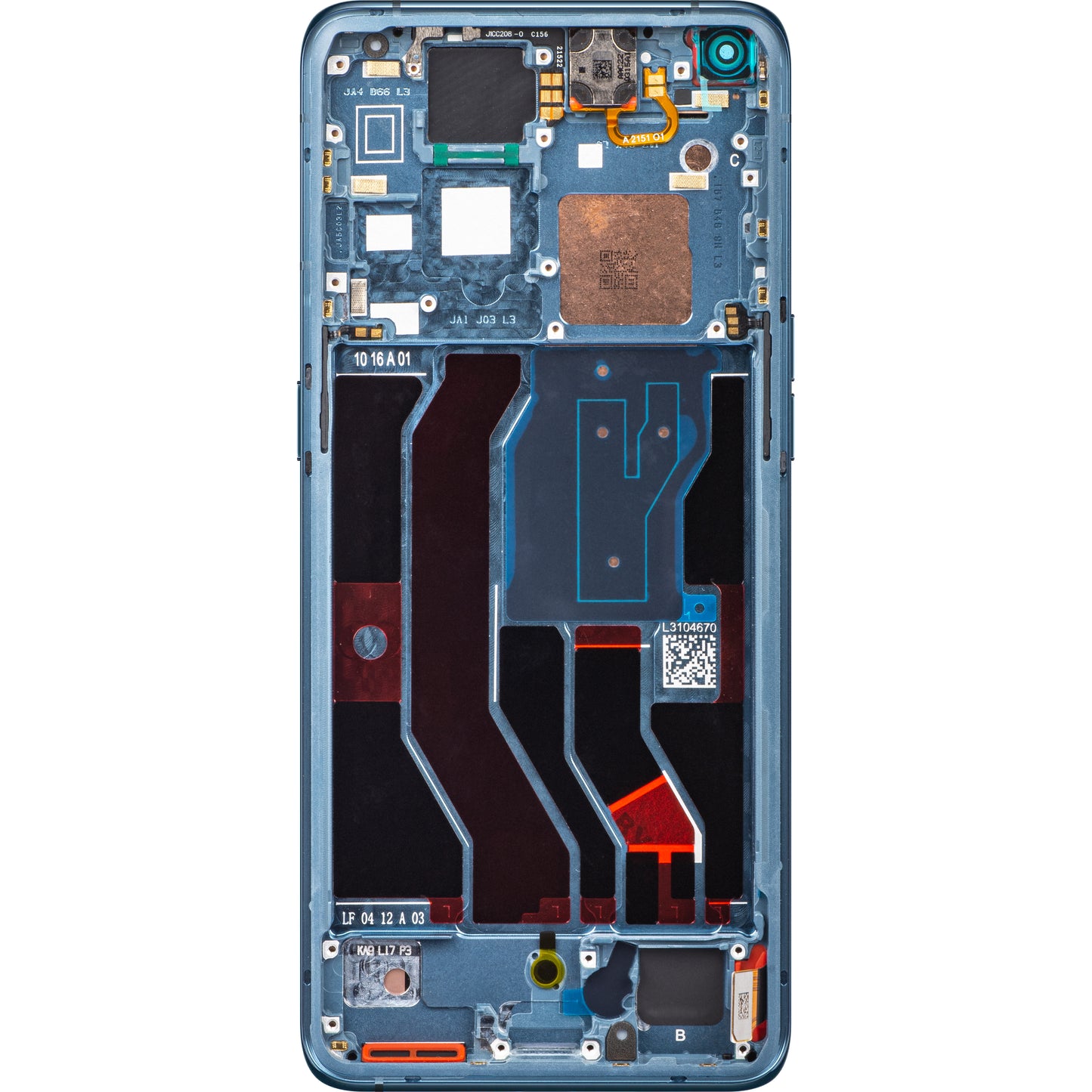 Oppo Find X3 Pro Touchscreen Display, with Frame, Blue, Service Pack 490666613