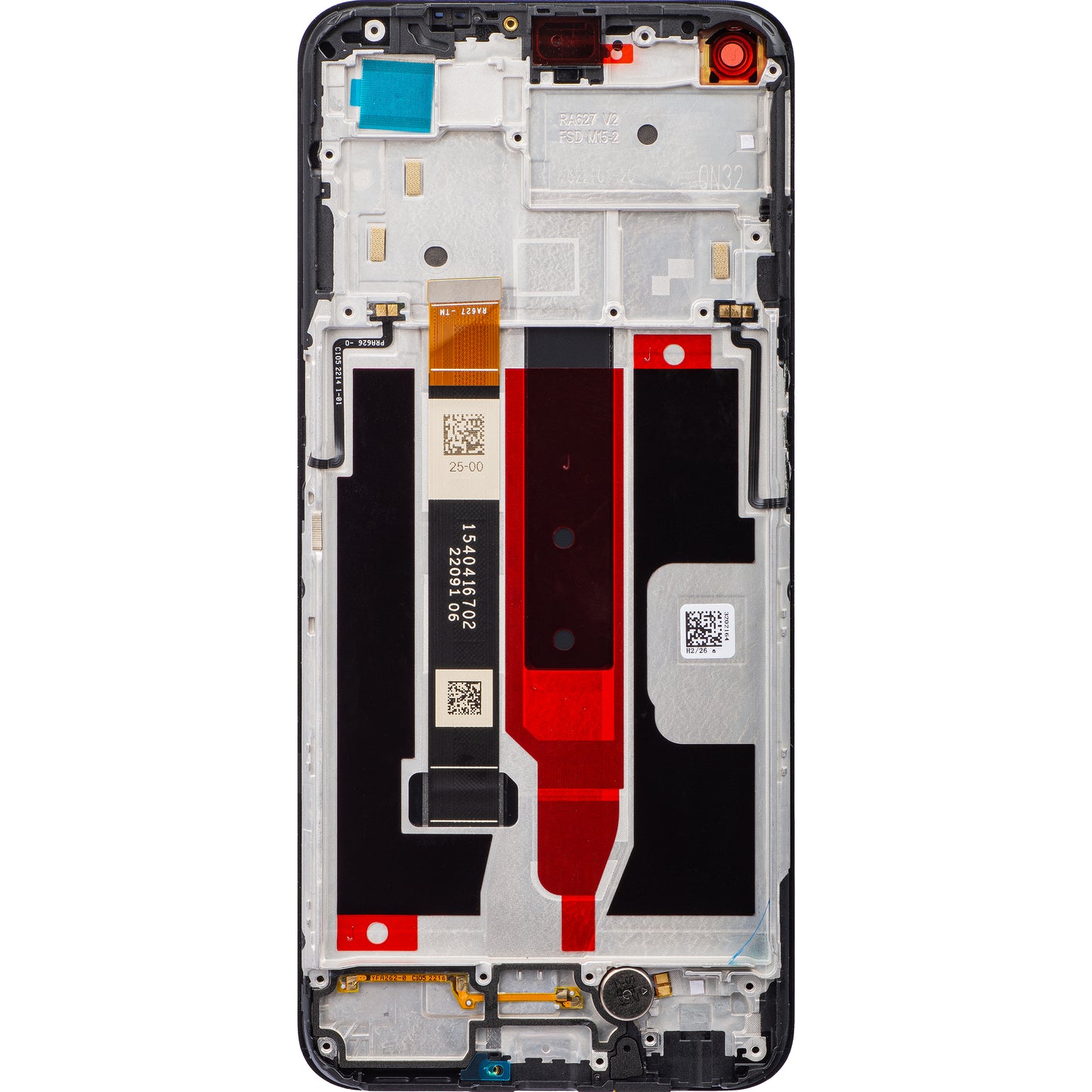 Realme 8 5G zaslon na dotik Realme 8 5G, z okvirjem, črn, servisni paket 4906662