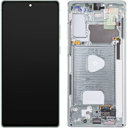 Zaslon na dotik Samsung Galaxy Note 20 5G N981 / Note 20 N980, z okvirjem, zelen, servisni paket GH82-23495C