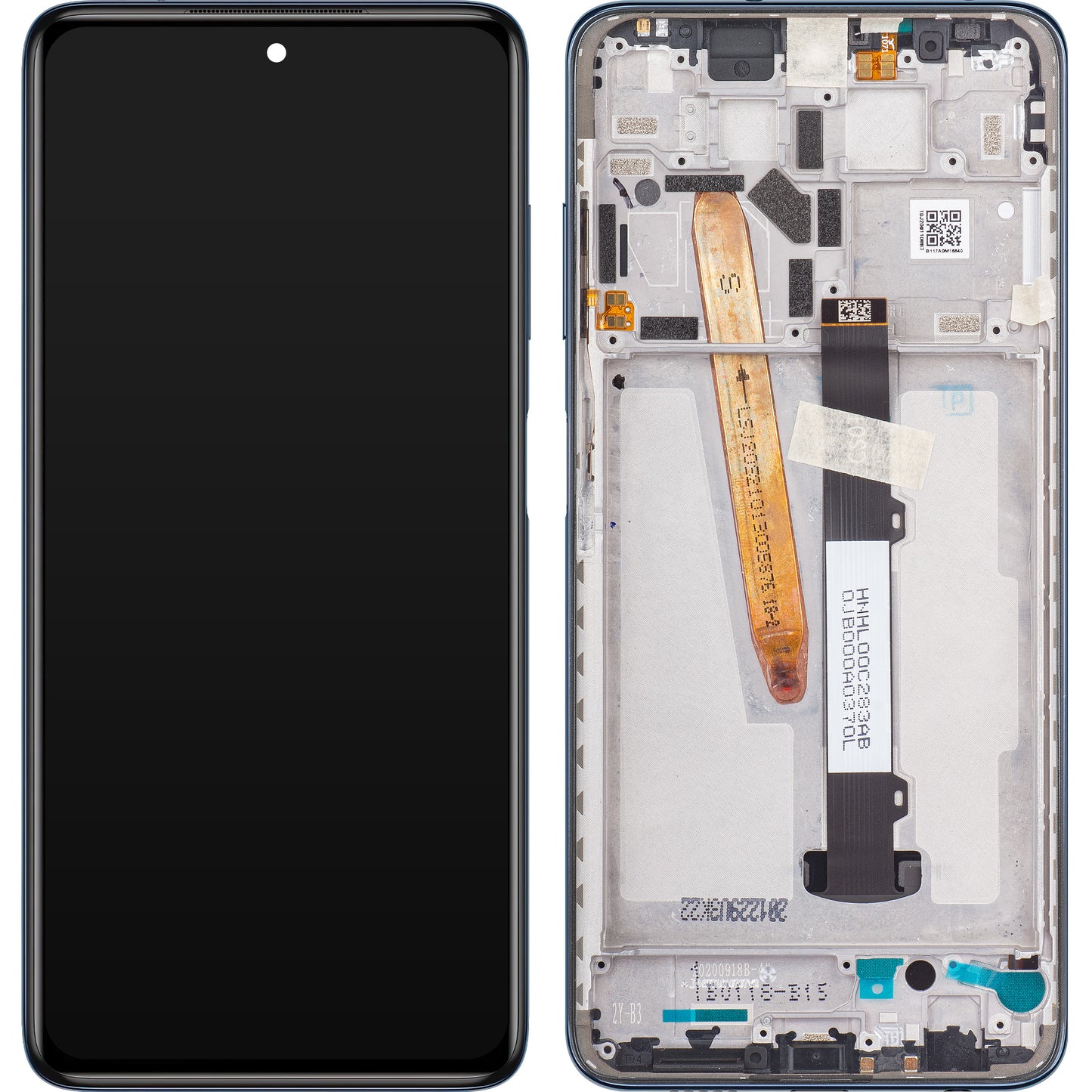 Zaslon na dotik Xiaomi Poco X3 Pro, z okvirjem, črn, servisni paket 560002J20S00