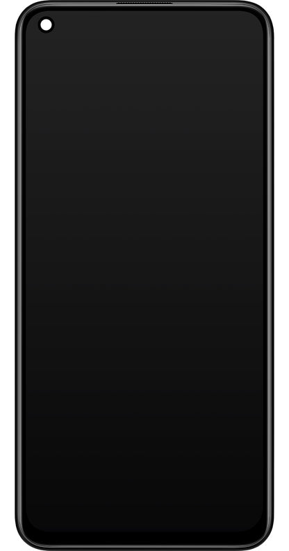 Zaslon na dotik Xiaomi Redmi Note 9 5G / Redmi Note 9T 5G, z okvirjem, črn, servisni paket 5600030J2200