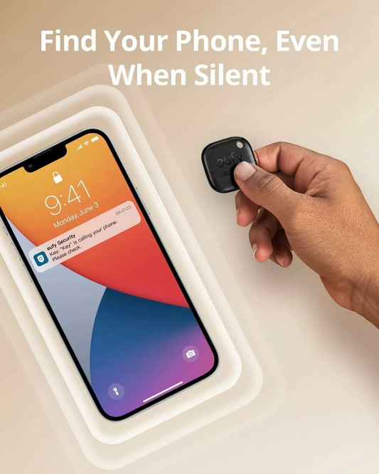 Eufy Security SmartTrack Link za iOS serijo, komplet 4 kosi, črna E87B0012