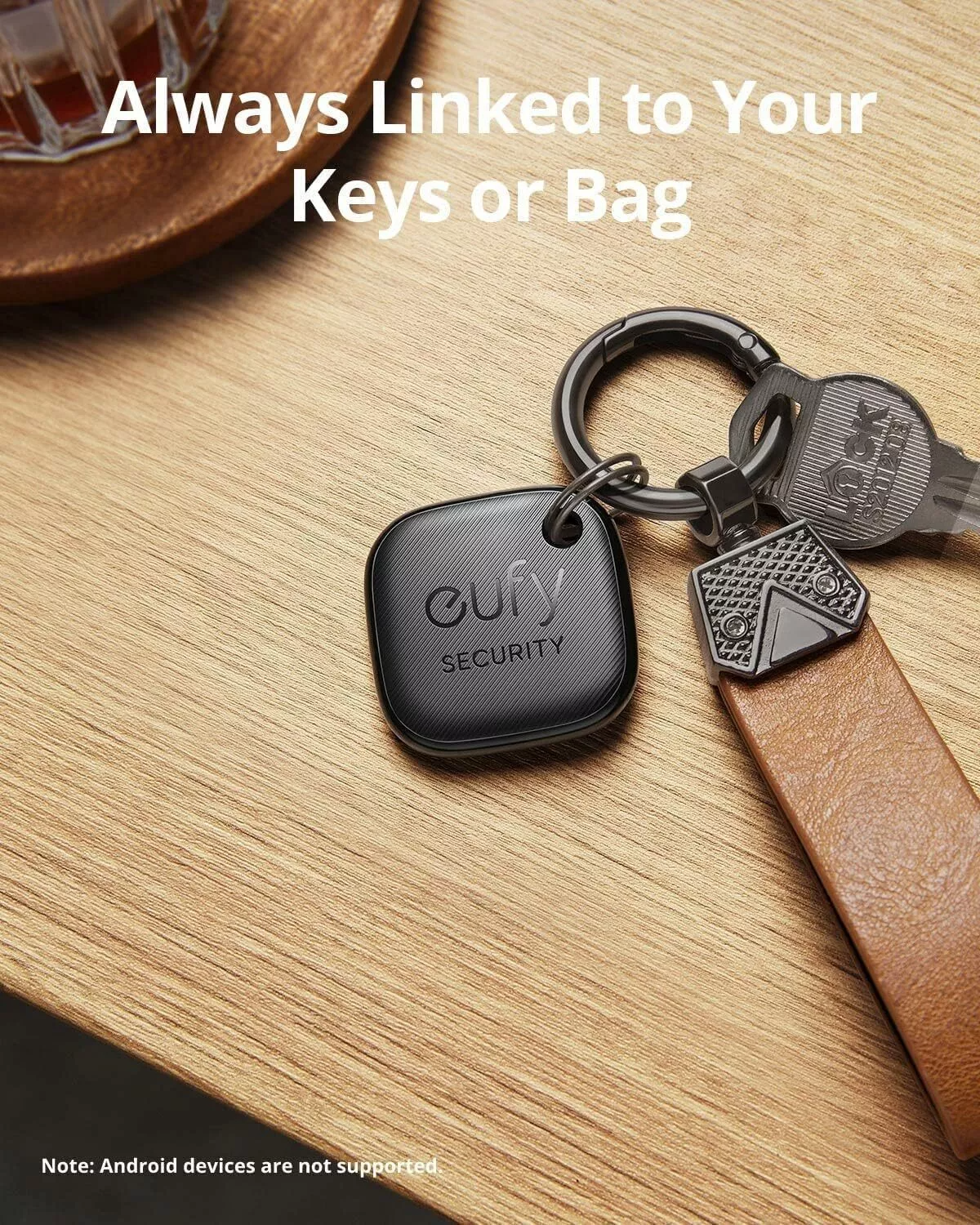 Eufy Security SmartTrack Link za iOS serijo, komplet 4 kosi, črna E87B0012