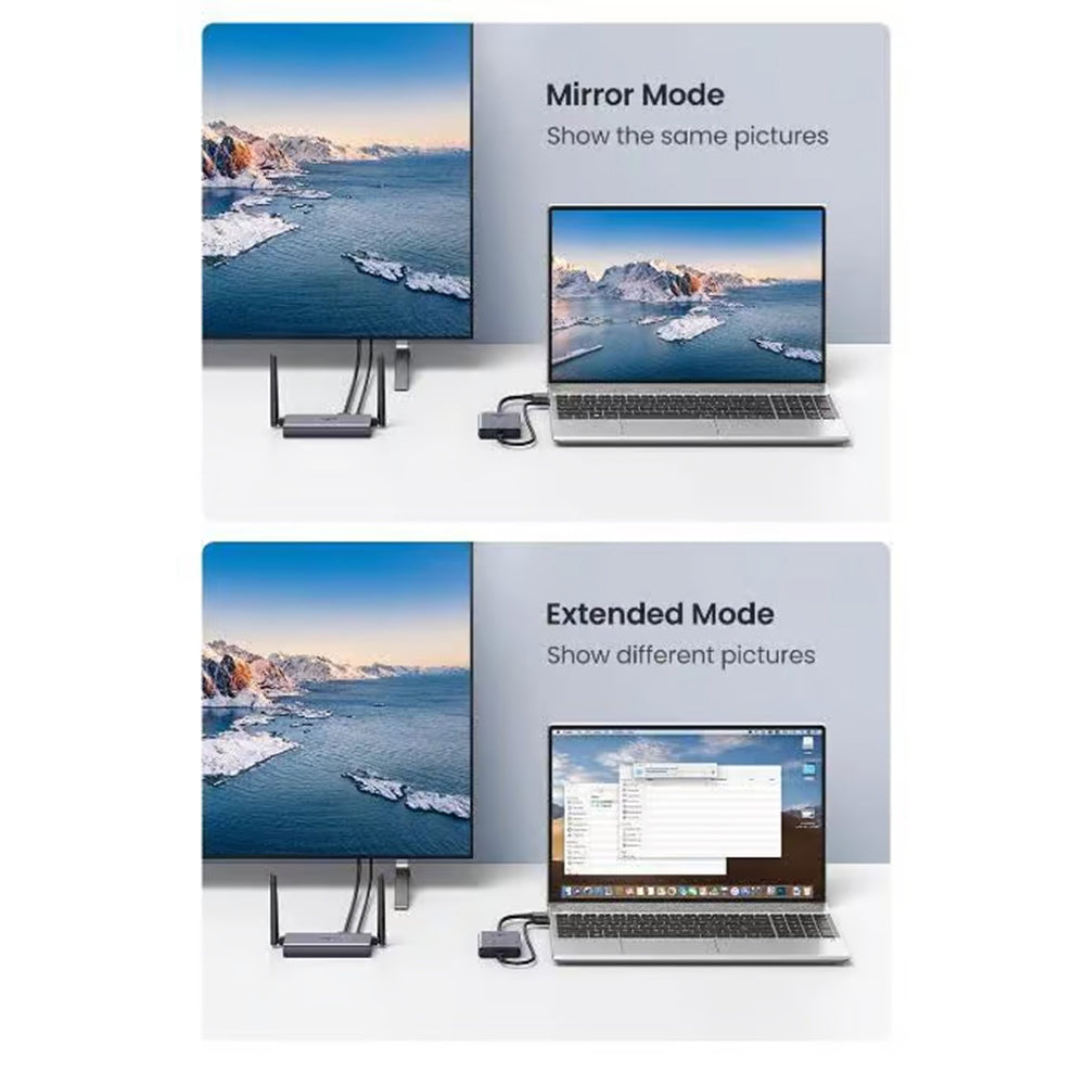 Brezžični HDMI razširitvenik UGREEN CM506, 1080P, Siv