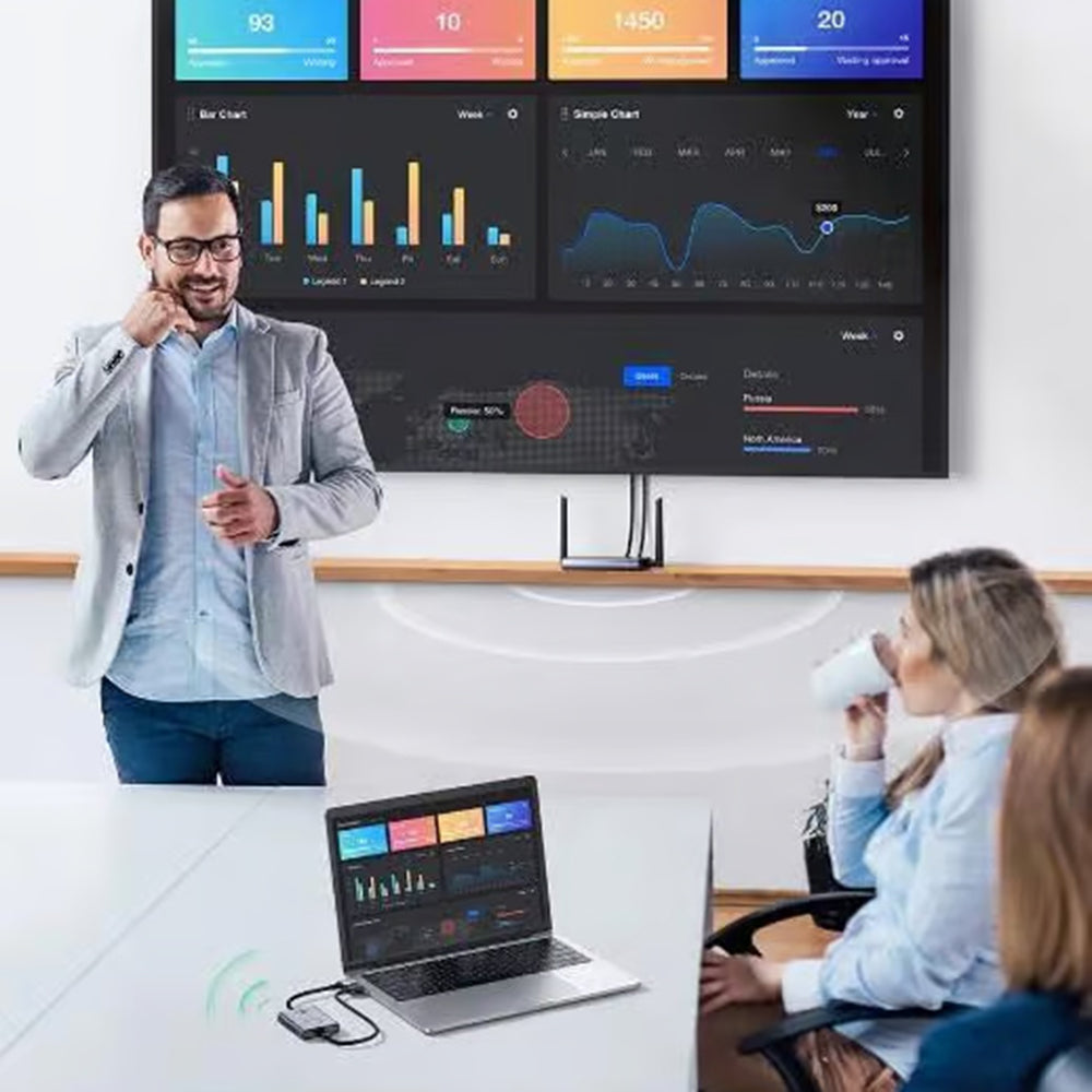 Brezžični HDMI razširitvenik UGREEN CM506, 1080P, Siv