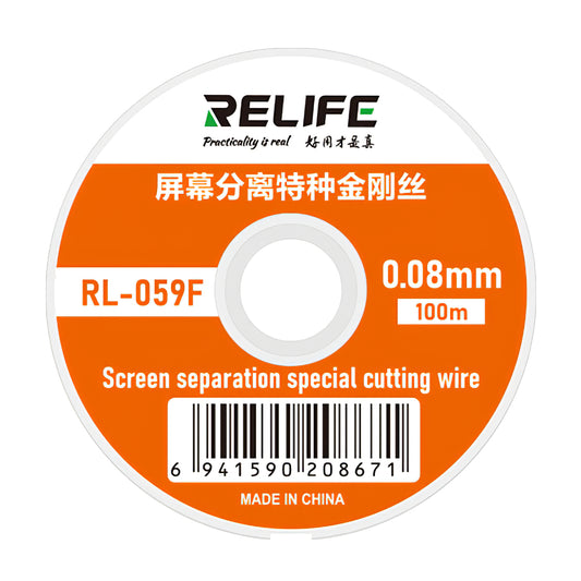 Molybden žica Relife RL-059F, 0,08 mm, 100 m