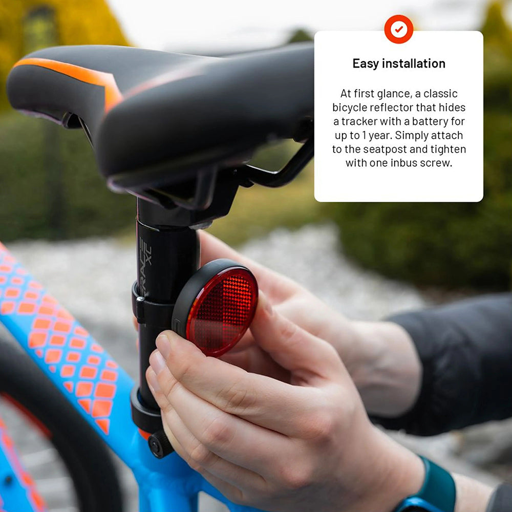 Fixed SmartTag Bike za iOS Series, Črna