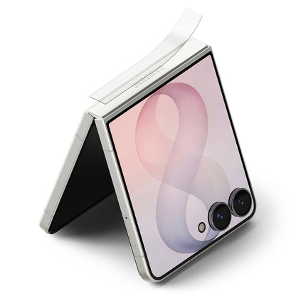 Zaščitna folija za tečaj Ringke Dual Easy za Samsung Galaxy Z Flip8 F776, plastika, komplet 2 kosa