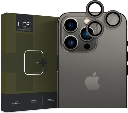 Zaščitna folija za zadnjo kamero Tech-Protect CamRing PRO+ za Apple iPhone 14 Pro Max / 14 Pro, Kaljeno steklo, Črna