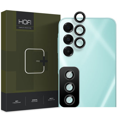 Protective Film Rear Camera Back Cover HOFI CamRing PRO+ for Samsung Galaxy S24 FE S721, Glass Protected, Black 