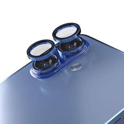 Zaščitna folija za zadnjo kamero Etteri za Apple iPhone 16 Plus / 16, kaljeno steklo, modra