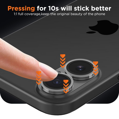 Zaščitna folija za zadnjo kamero Tech-Protect CamFull Fit+ za Apple iPhone 17, Kaljeno steklo, Mat Transparent