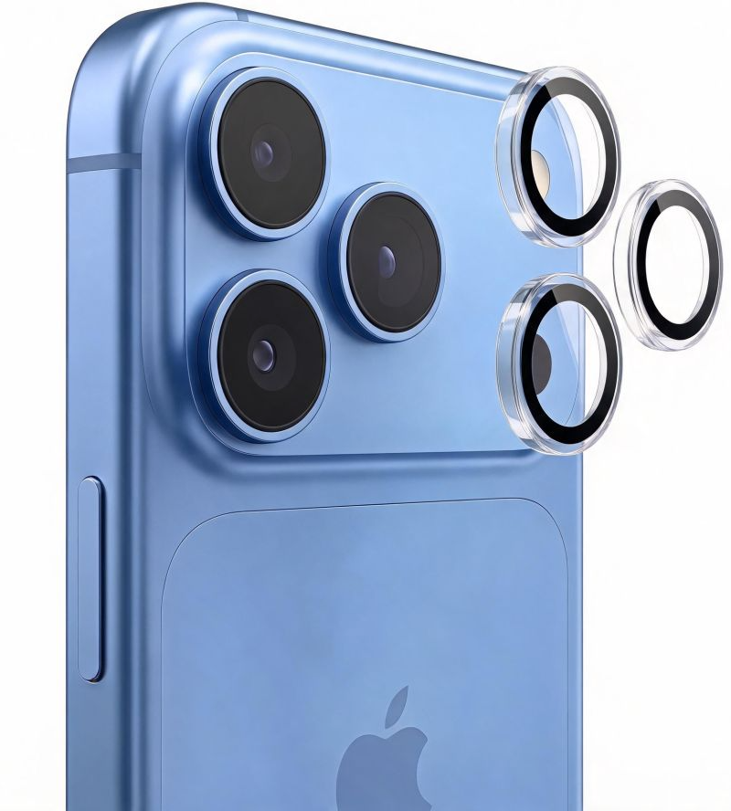 Zaščitna folija za zadnjo kamero Tech-Protect CamRing Fit+ za Apple iPhone 18 Pro / 18 Pro Max, kaljeno steklo, prozorna
