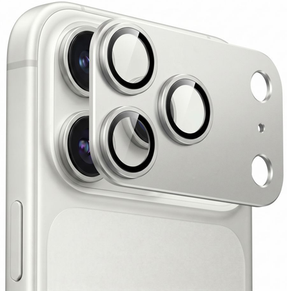 Zaščitna folija za zadnjo kamero Tech-Protect CamFull Fit+ za Apple iPhone 18 Pro, kaljeno steklo, srebrna