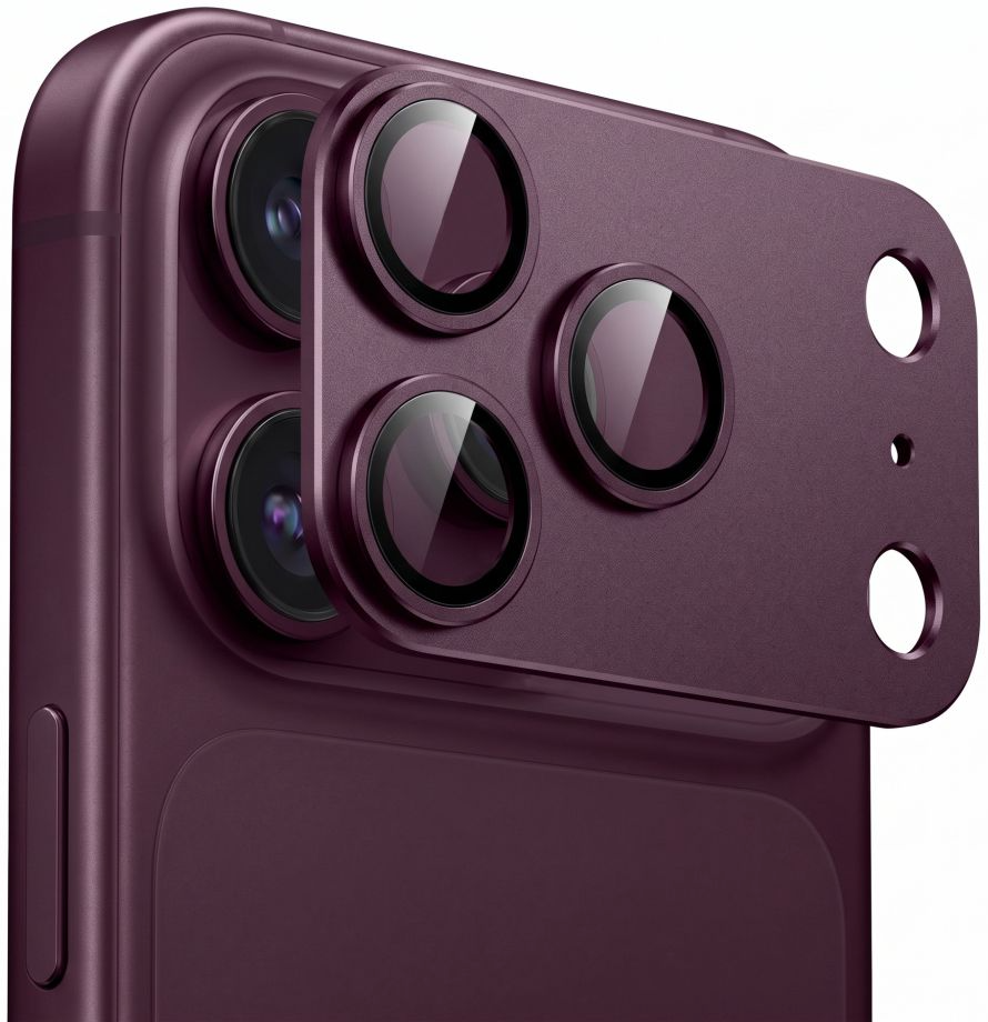 Zaščitna folija za zadnjo kamero Tech-Protect CamFull Fit+ za Apple iPhone 18 Pro, kaljeno steklo, vijolična