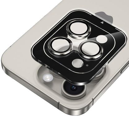 Zaščitna folija za zadnjo kamero Tech-Protect CamRing PRO+ za Apple iPhone 14 Pro Max / 14 Pro, Kaljeno steklo, Črna