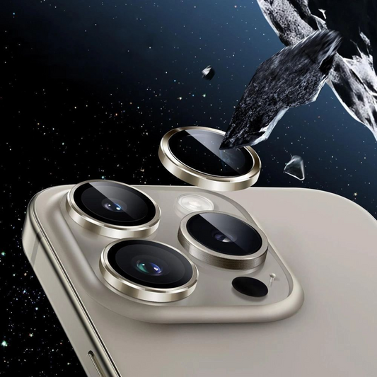 Zaščitna folija za zadnjo kamero Tech-Protect CamRing Fit+ za Apple iPhone 17 Pro Max / 17 Pro / 16 Pro Max, Kaljeno steklo, Oranžna