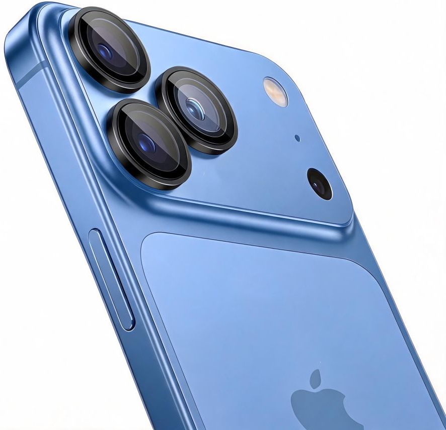 Zaščitna folija za zadnjo kamero Tech-Protect CamRing Fit+ za Apple iPhone 18 Pro / 18 Pro Max, kaljeno steklo, črna
