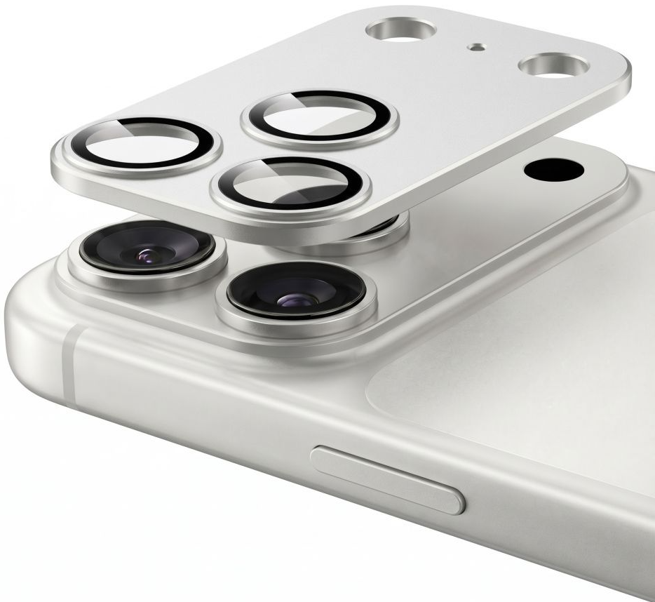 Zaščitna folija za zadnjo kamero Tech-Protect CamFull Fit+ za Apple iPhone 18 Pro, kaljeno steklo, srebrna