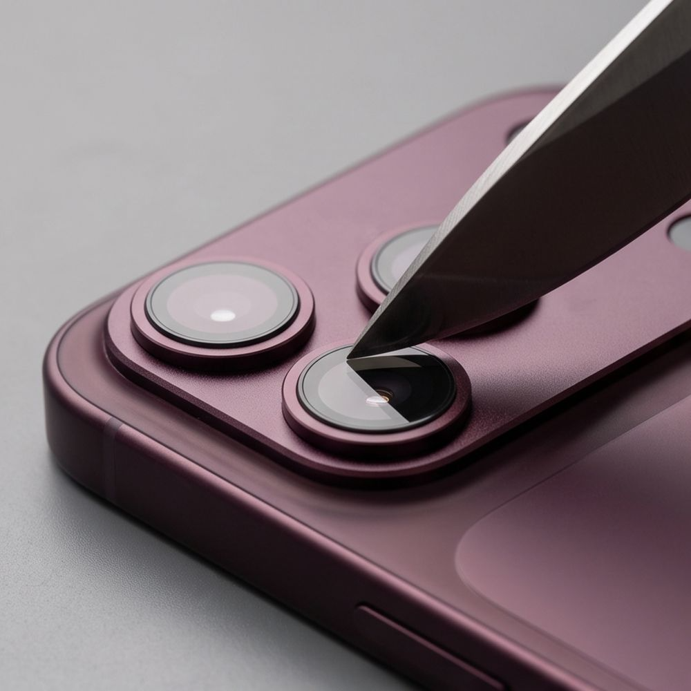 Zaščitna folija za zadnjo kamero Tech-Protect CamFull Fit+ za Apple iPhone 18 Pro, kaljeno steklo, vijolična