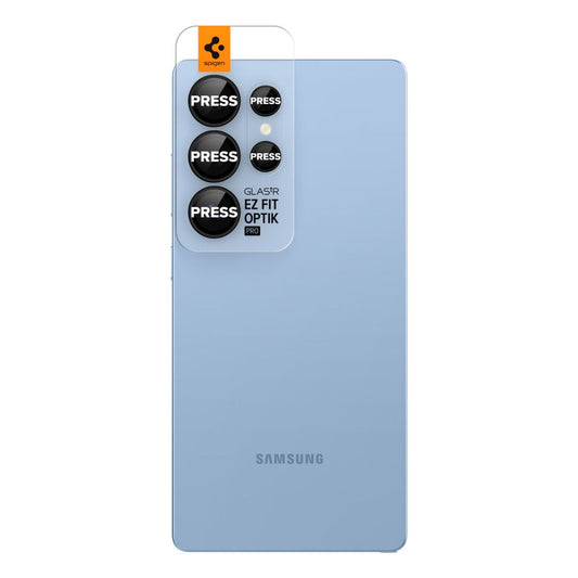 Zaščitna folija za zadnjo kamero Spigen GlastR EZ FIT Optik Pro HD za Samsung Galaxy S25 Ultra S938, Kaljeno steklo, Set 2 kosa, Črna