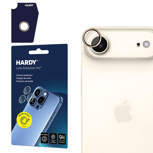 Back Camera Protective Film 3MK Hardy Protection Pro for Apple iPhone 17 Air, Tempered Glass, Gold