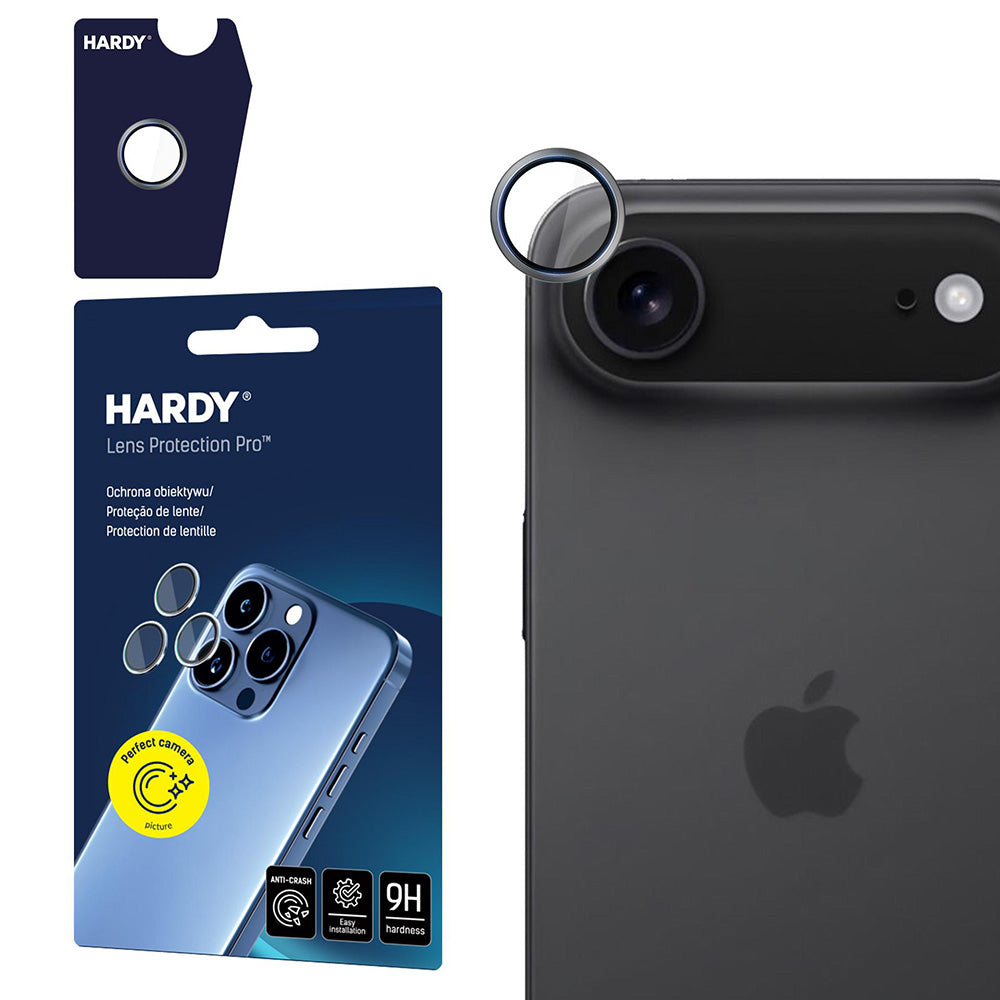 Back Camera Protective Film 3MK Hardy Protection Pro for Apple iPhone 17 Air, Tempered Glass, Grey