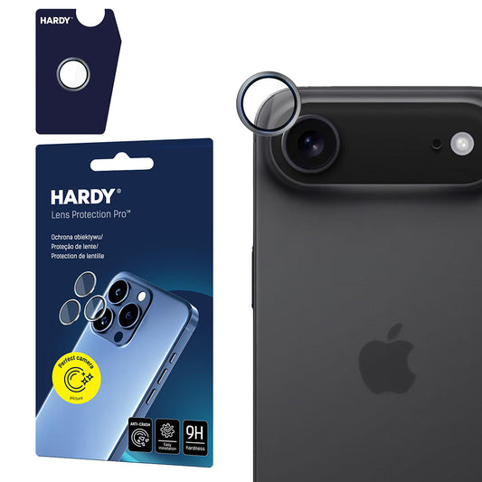 Back Camera Protective Film 3MK Hardy Protection Pro for Apple iPhone 17 Air, Tempered Glass, Grey
