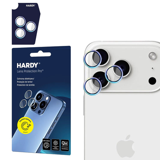 Zaščitna folija za zadnjo kamero 3MK Hardy Protection Pro za Apple iPhone 17 Pro Max / 17 Pro, Kaljeno steklo, Večbarvno