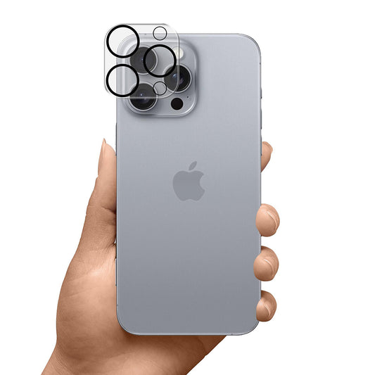 Zaščitna folija za zadnjo kamero 3MK Pro Full Cover za Apple iPhone 17 Pro Max, Kaljeno steklo, Črna