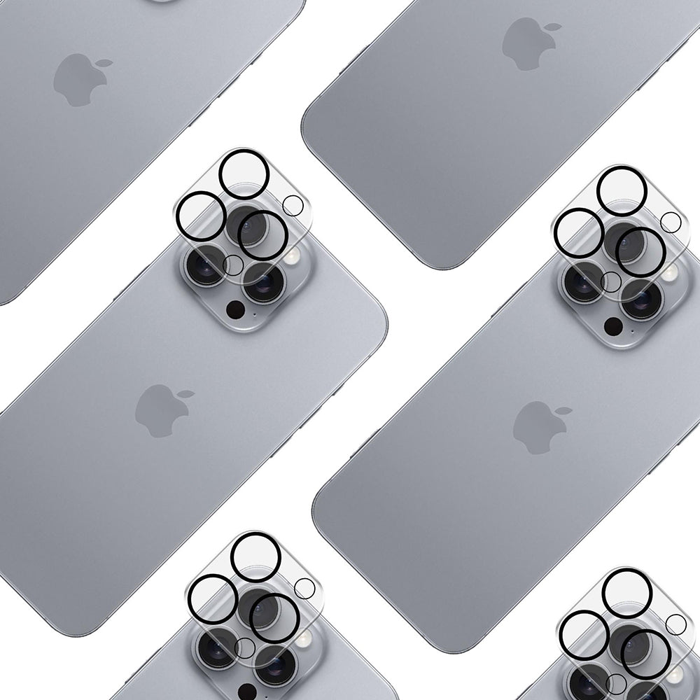 Zaščitna folija za zadnjo kamero 3MK Pro Full Cover za Apple iPhone 17 Pro Max, Kaljeno steklo, Črna