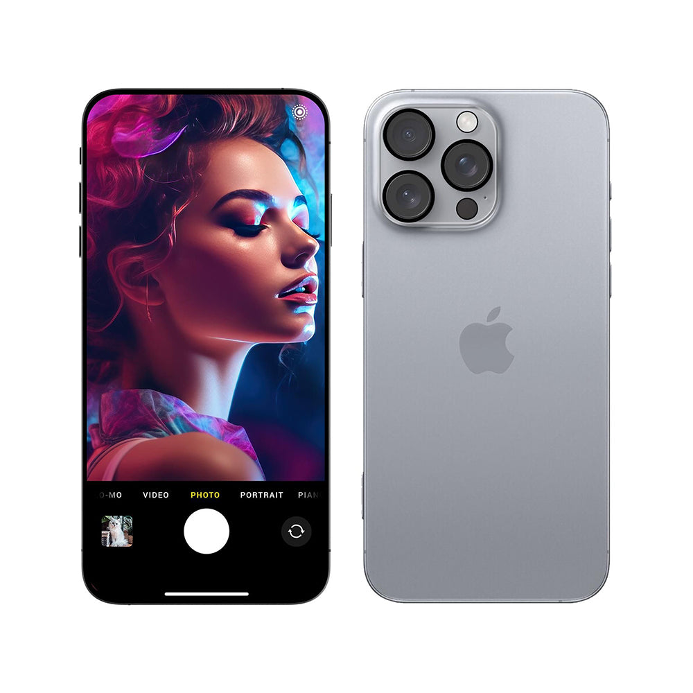Zaščitna folija za zadnjo kamero 3MK Pro Full Cover za Apple iPhone 17 Pro Max, Kaljeno steklo, Črna