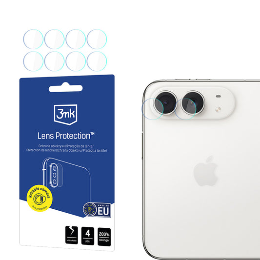 Zaščitna folija za zadnjo kamero 3MK Protection za Apple iPhone Duo, kaljeno steklo, komplet 4 kosov, prozorna