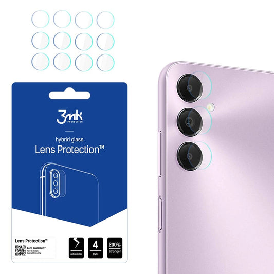 Zaščitna folija za zadnjo kamero 3MK Protection za Samsung Galaxy A05s A057, fleksibilno steklo, komplet 4 kosi, prozorna