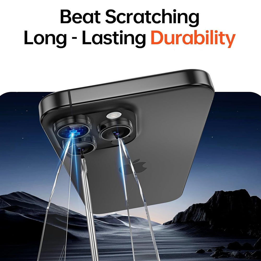 Zaščitna folija za zadnjo kamero 3MK Protection Pro za Apple iPhone 17 Pro Max / 17 Pro, Kaljeno steklo, Srebrna