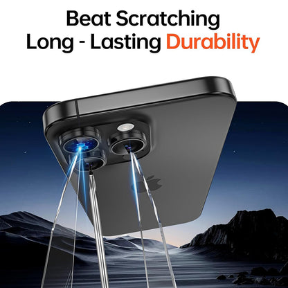 Zaščitna folija za zadnjo kamero 3MK Protection Pro za Apple iPhone 17 Pro Max / 17 Pro, Kaljeno steklo, Srebrna