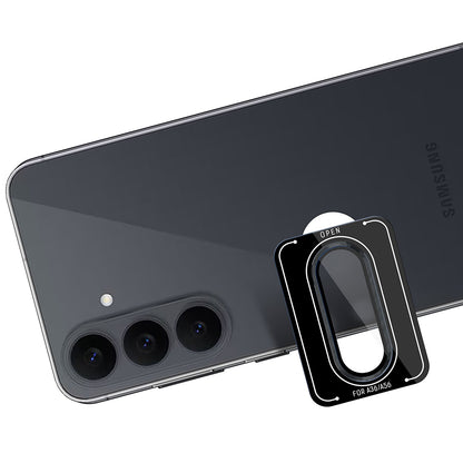 Zaščitna folija za zadnjo kamero 3MK Protection Pro za Samsung Galaxy S26 FE S741, kaljeno steklo, črna
