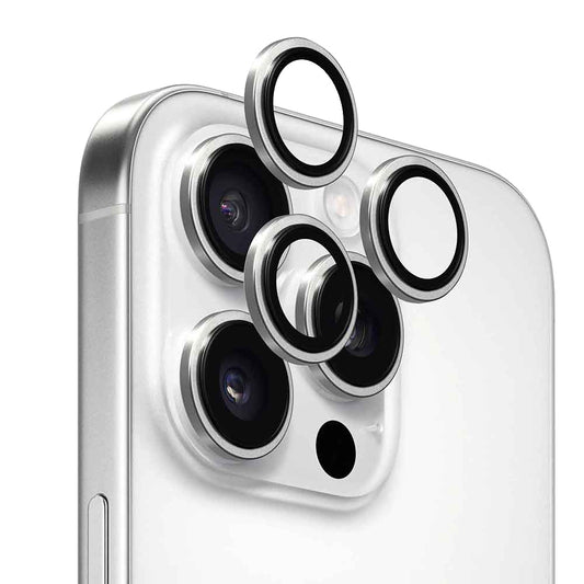 Zaščitna folija za zadnjo kamero Anank AR za Apple iPhone 16 Pro Max / 16 Pro, kaljeno steklo, srebrna