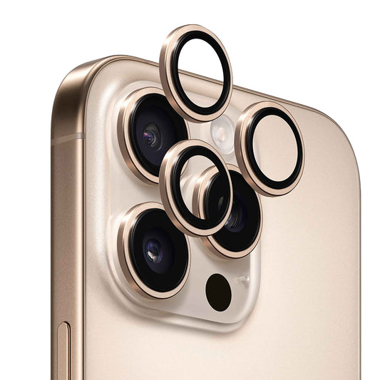 Zaščitna folija za zadnjo kamero Anank AR za Apple iPhone 16 Pro Max / 16 Pro, kaljeno steklo, zlata