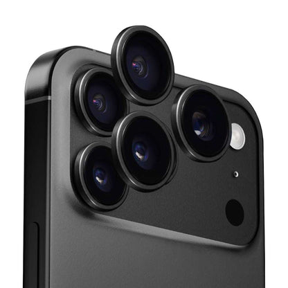 Zaščitna folija za zadnjo kamero Anank AR za Apple iPhone 17 Pro Max / 17 Pro, Kaljeno steklo, Črna