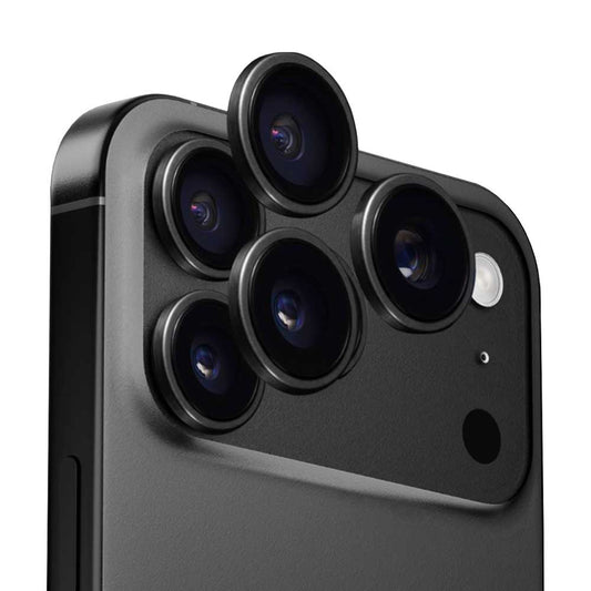 Zaščitna folija za zadnjo kamero Anank AR za Apple iPhone 17 Pro Max / 17 Pro, Kaljeno steklo, Črna