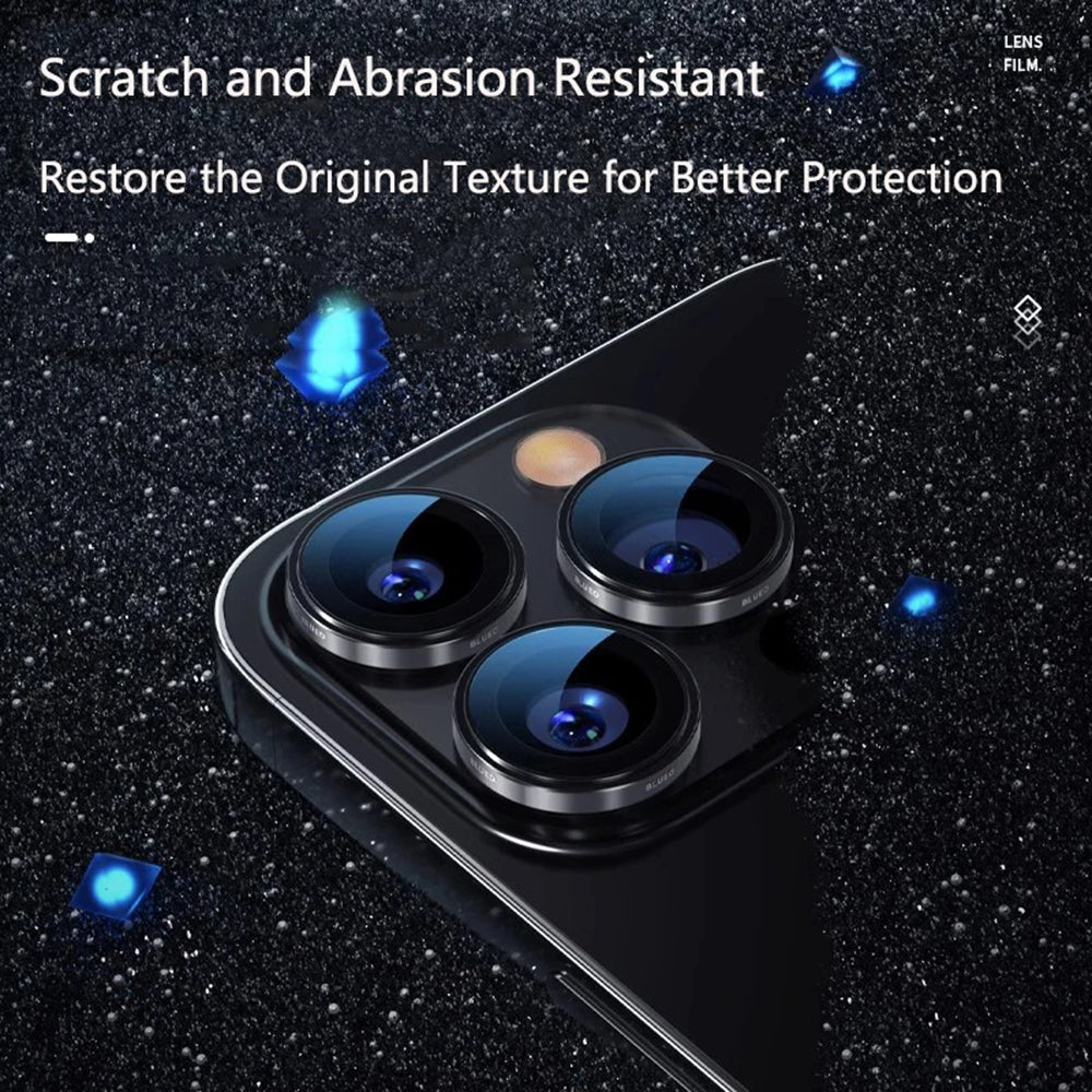 Zaščitna folija za zadnjo kamero Blueo 99 Anti-Reflektivna HD za Apple iPhone 16 Pro Max / 16 Pro, kaljeno steklo, srebrna