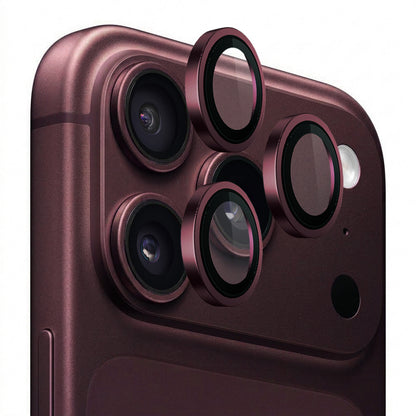 Zaščitna folija za zadnjo kamero Blueo 99 Anti-Reflective HD za Apple iPhone 18 Pro / 18 Pro Max, kaljeno steklo, bordo rdeča