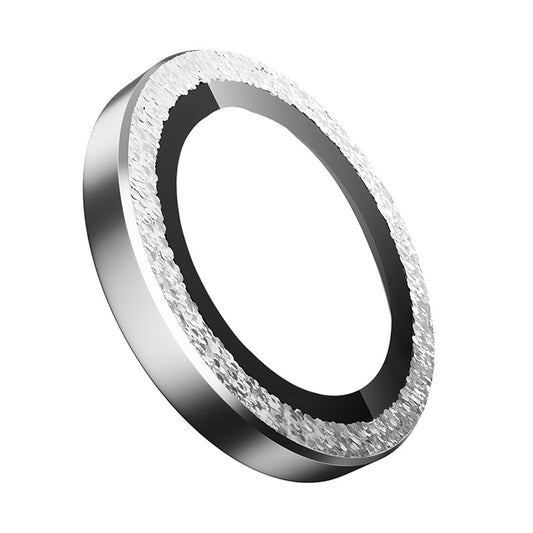 Zaščitna folija za zadnjo kamero Blueo Glitter Diamond Metal Frame za Apple iPhone 17, Kaljeno steklo, Srebrna